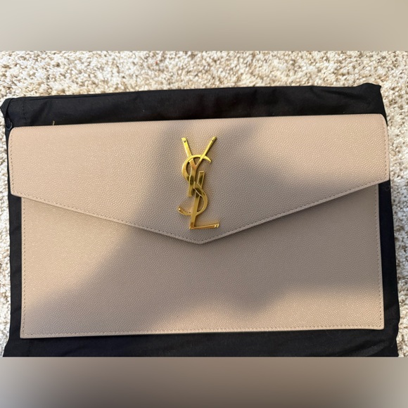 Yves Saint Laurent Dark Beige Pouch - Picture 2 of 8
